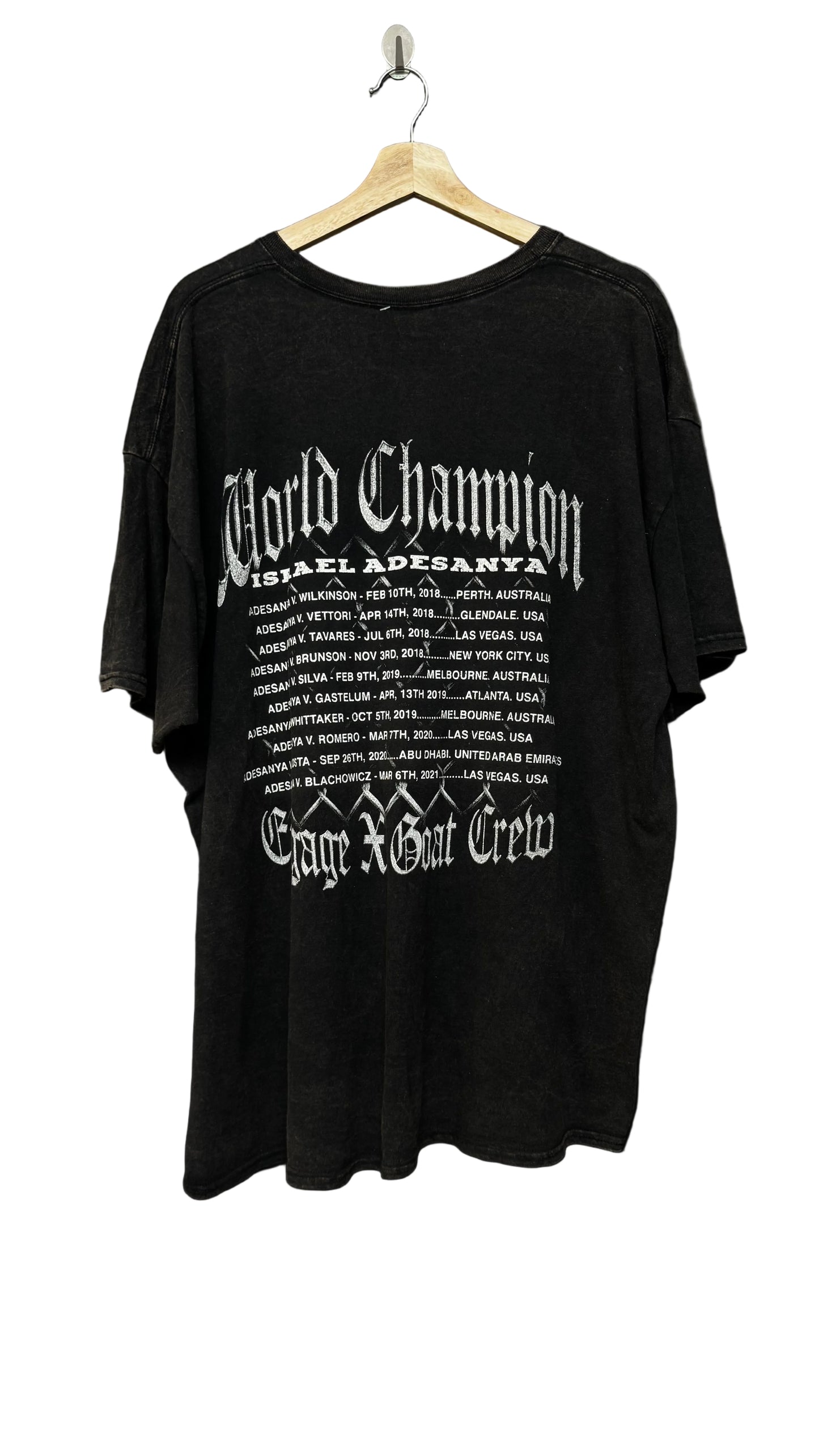 Goat Crew Israel Adesanya World Champ Tee