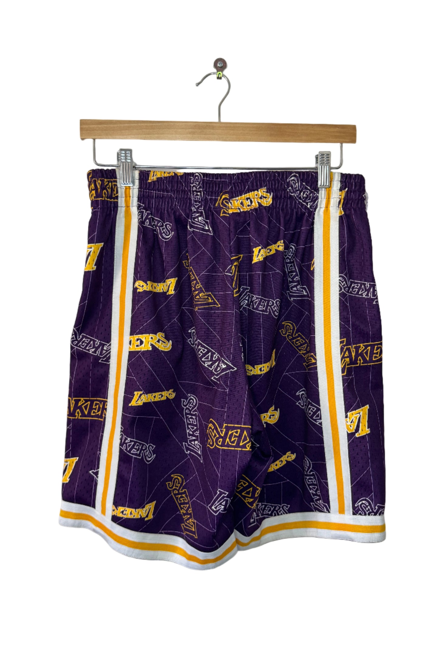Mitchell & Ness Los Angeles Lakers Tear Up Multi-Logo Swingman Short