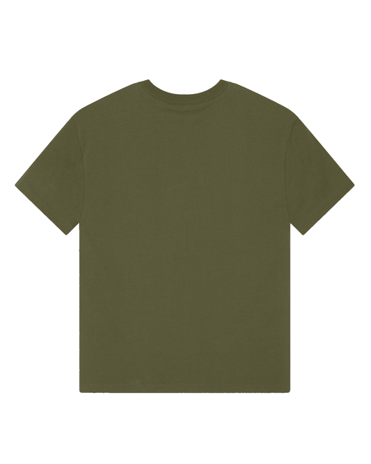 Times Fresh Roman Tee - Forest Green / Orange