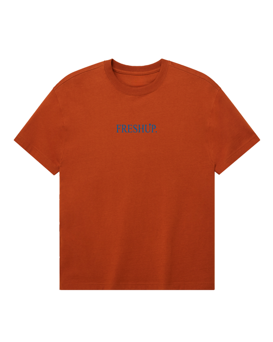 Times Fresh Roman Tee - Rust / Dodger Blue