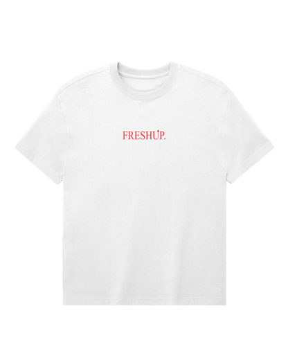 Times Fresh Roman Tee - White / Red