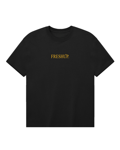 Times Fresh Roman Tee - Black / Laker Gold
