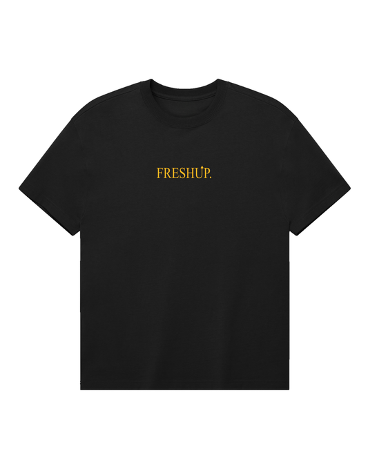 Times Fresh Roman Tee - Black / Laker Gold