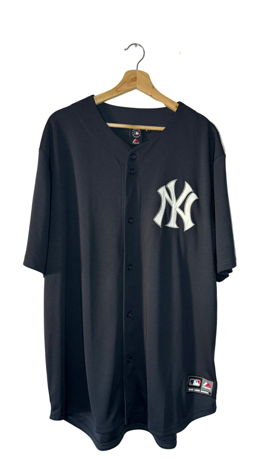 Majestic Athletic New York Yankees Chest Logo Replica Baseball Jersey