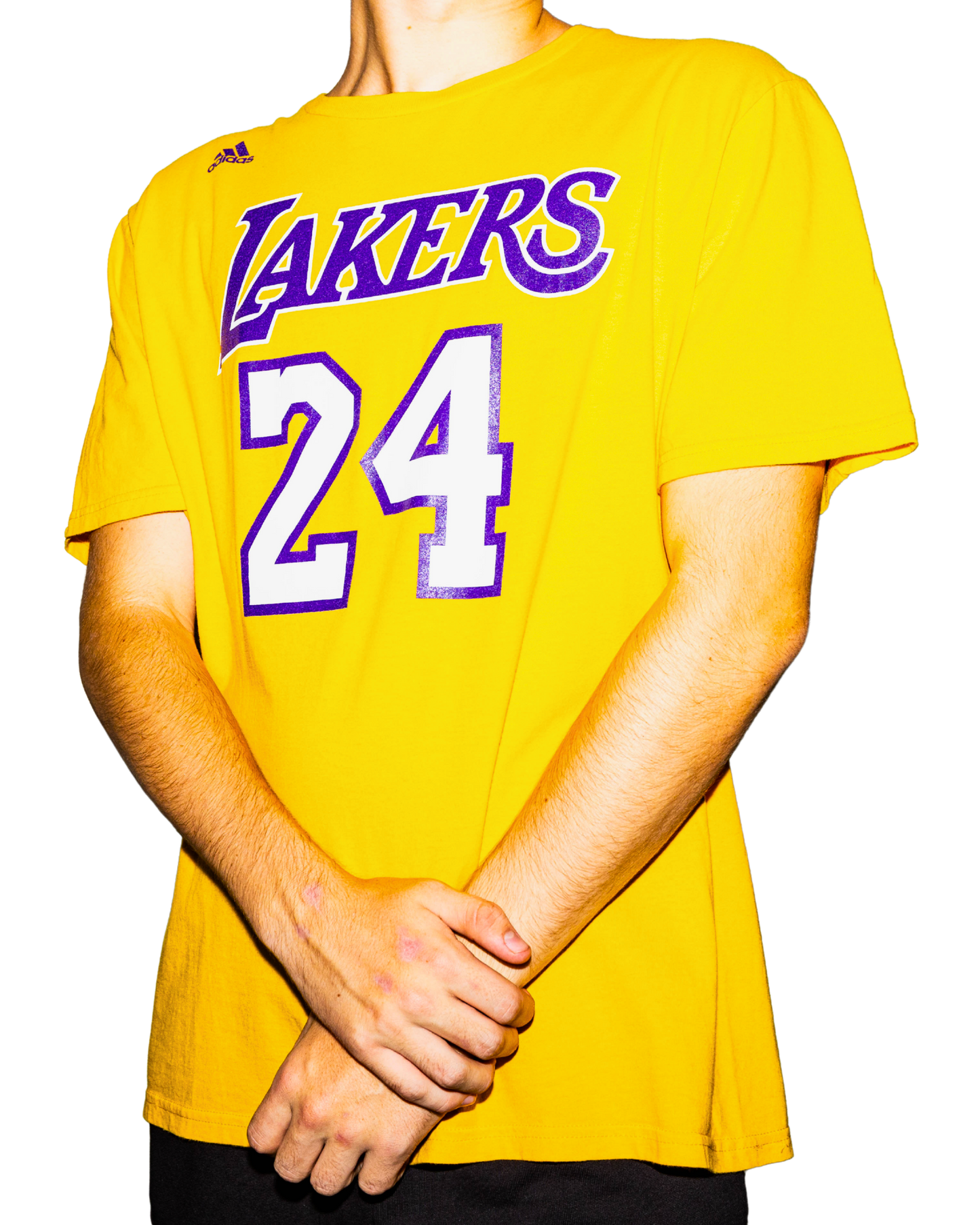 adidas Los Angeles Lakers Gold Jersey Tee - Kobe Bryant (#24)