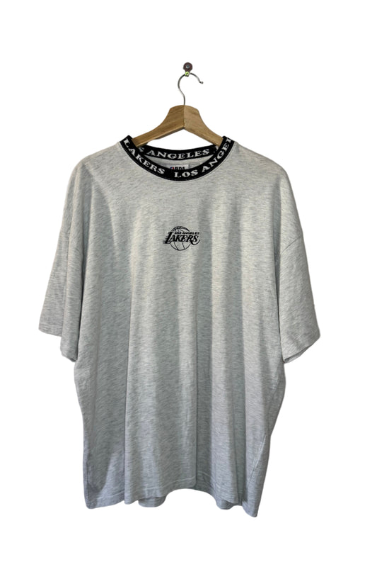 Factorie Los Angeles Lakers Neck Script Tee (Light Grey)