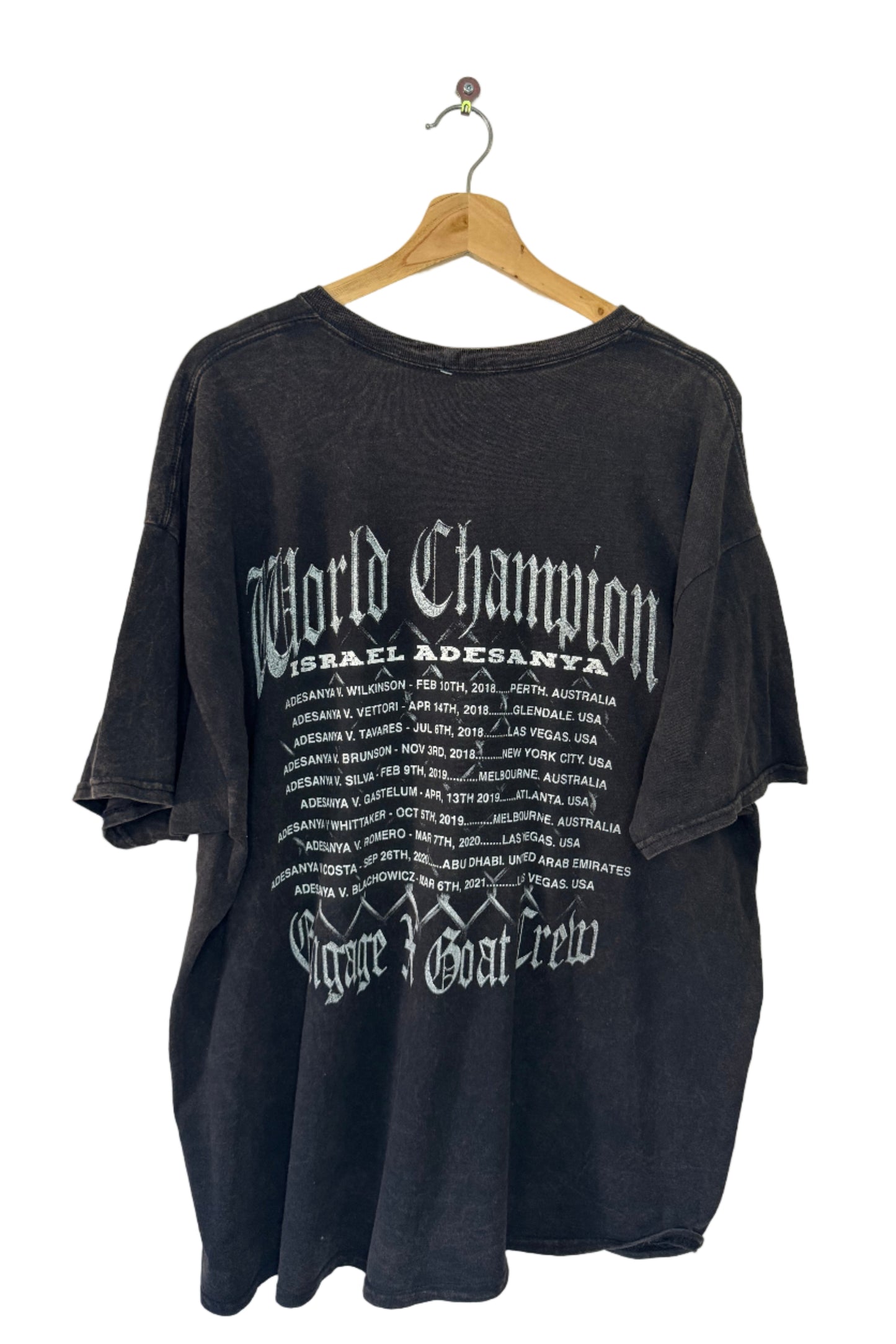 Goat Crew Israel Adesanya World Champ Tee