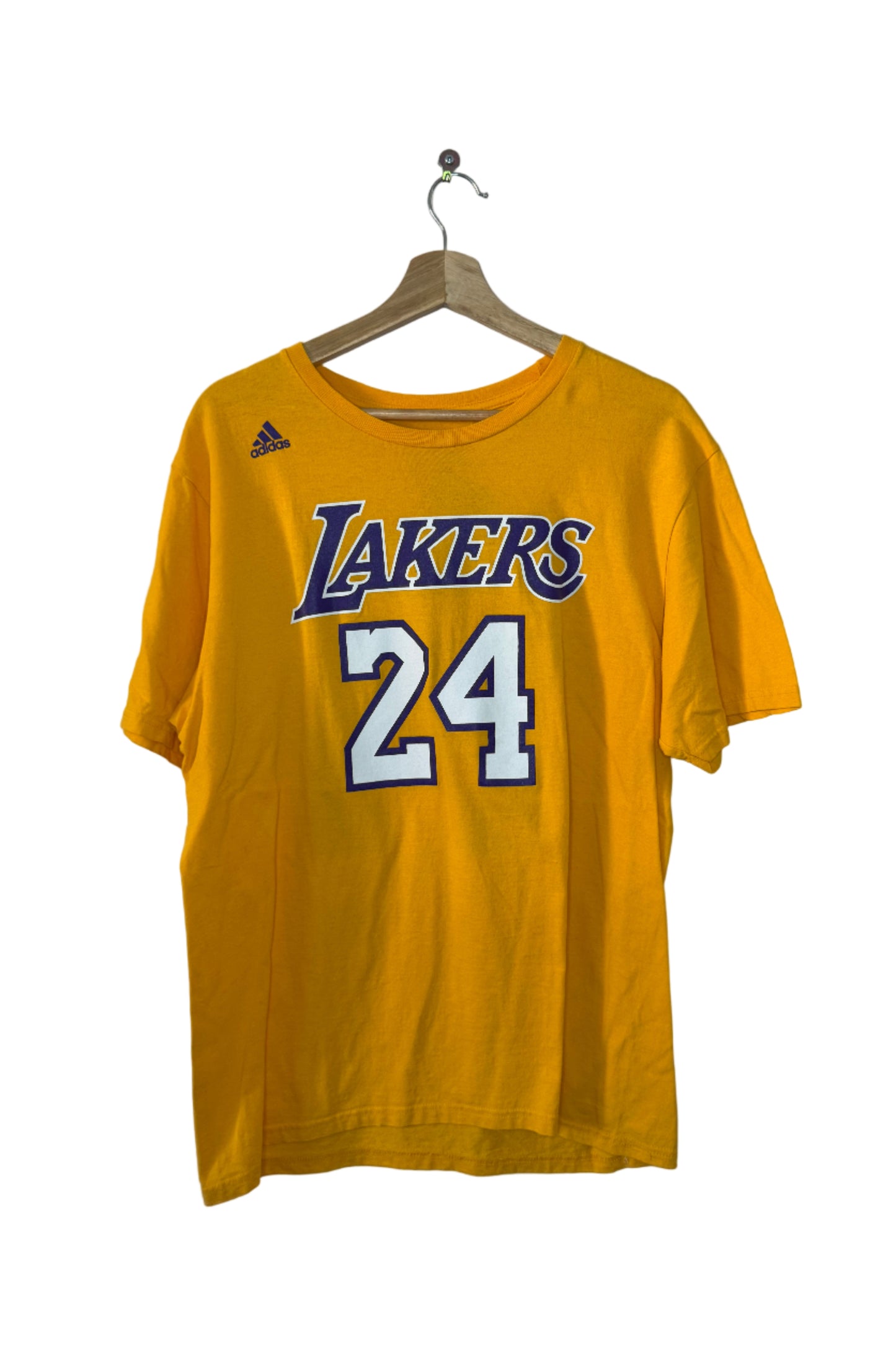 adidas Los Angeles Lakers Gold Jersey Tee - Kobe Bryant (#24)