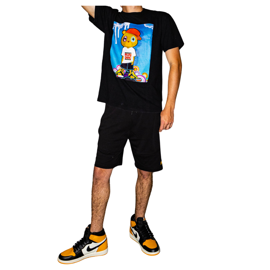 Kanye West Run DMC Bear Tee (Black)