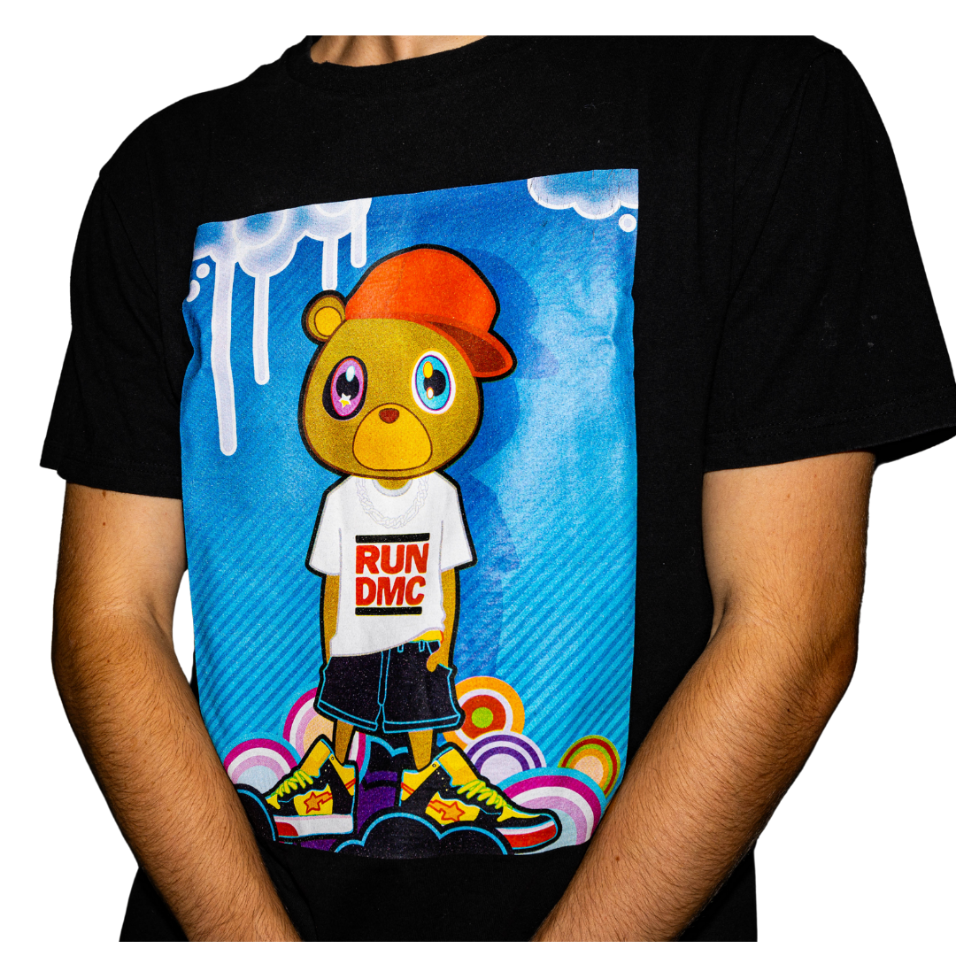 Kanye West Run DMC Bear Tee (Black)