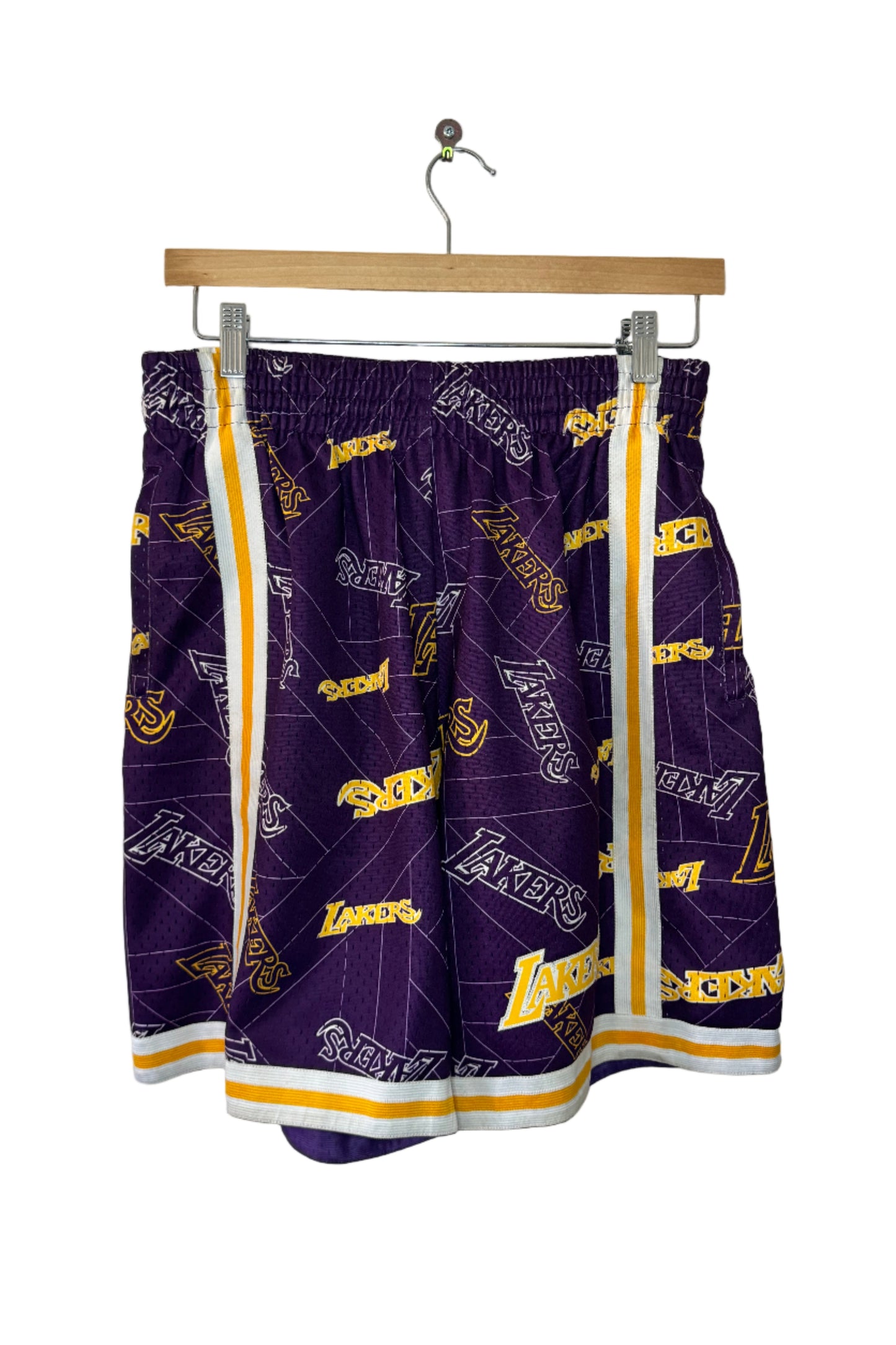 Mitchell & Ness Los Angeles Lakers Tear Up Multi-Logo Swingman Short