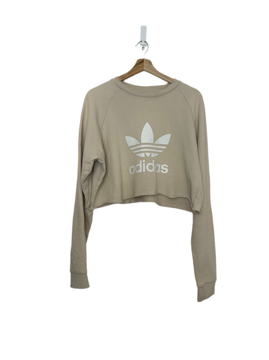 adidas Originals Womens 'Custom Cropped' Trefoil Crewneck