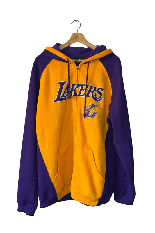 adidas Retro Lakers Warm-Up Zip-Up Hoodie