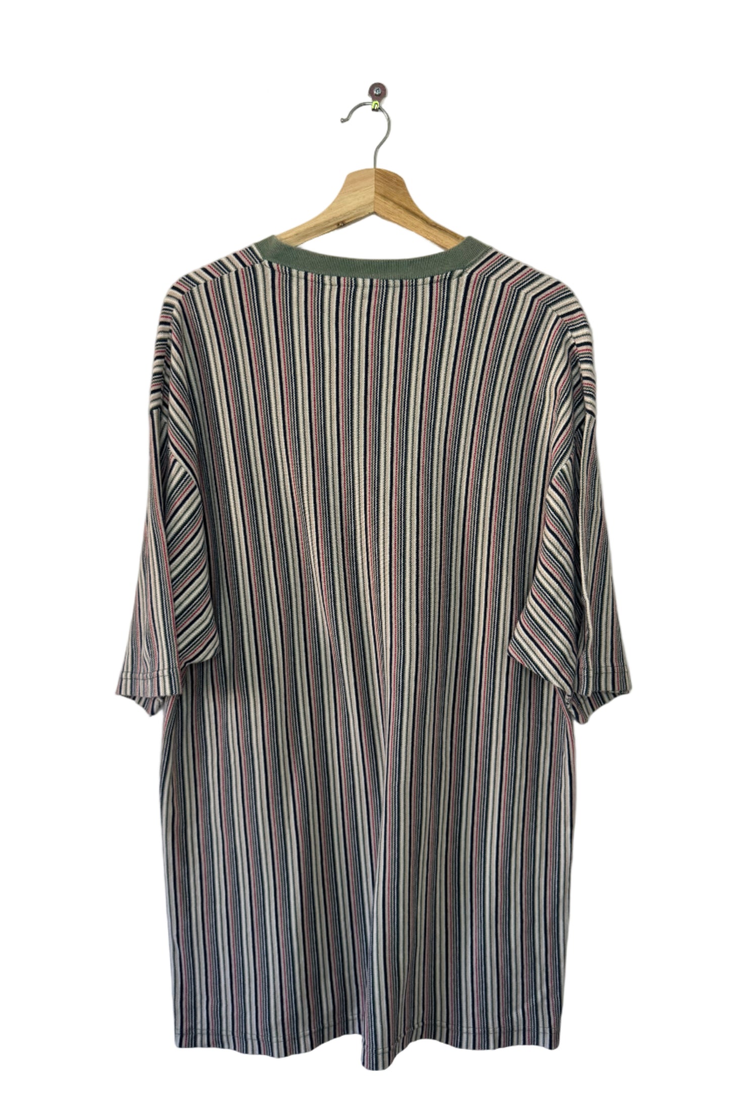 Faded Glory Stripe Buttoned Tee